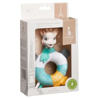 Σόφι καμηλοπάρδαλη Sweety Sophie Collection Βελούδινη κουδουνίστρα με μασητικό