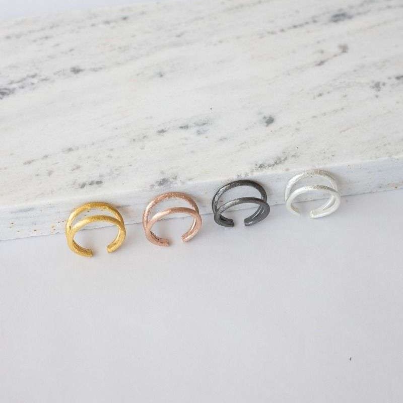 Δαχτυλίδι Double line