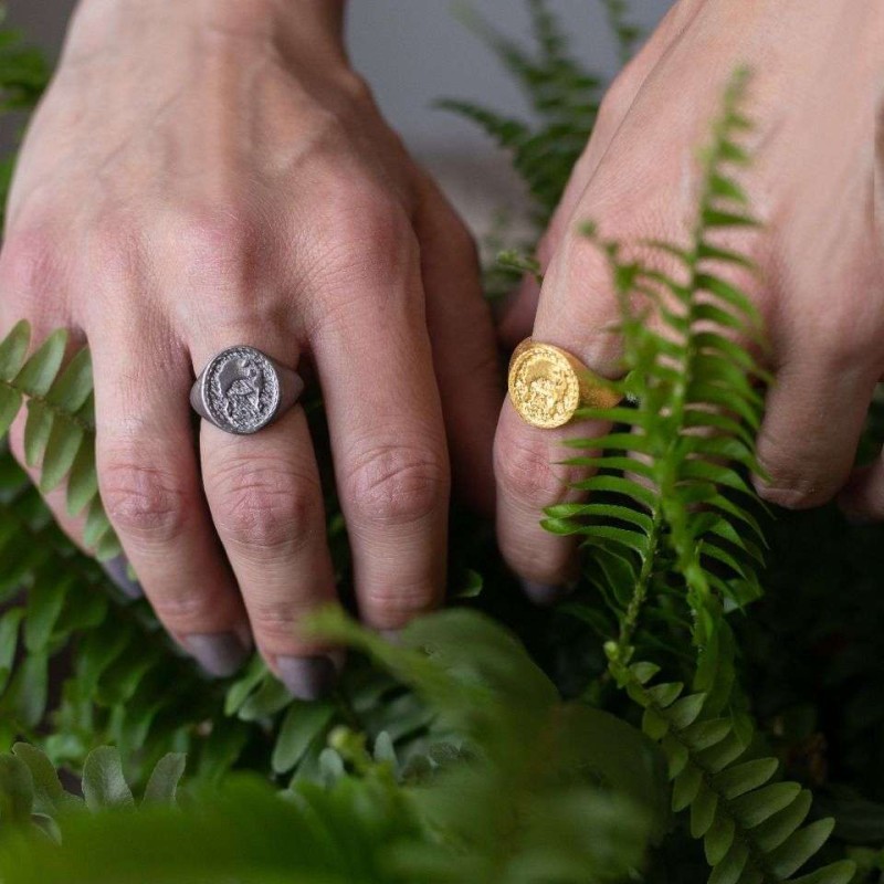 Δαχτυλίδι Frida επίχρυσο