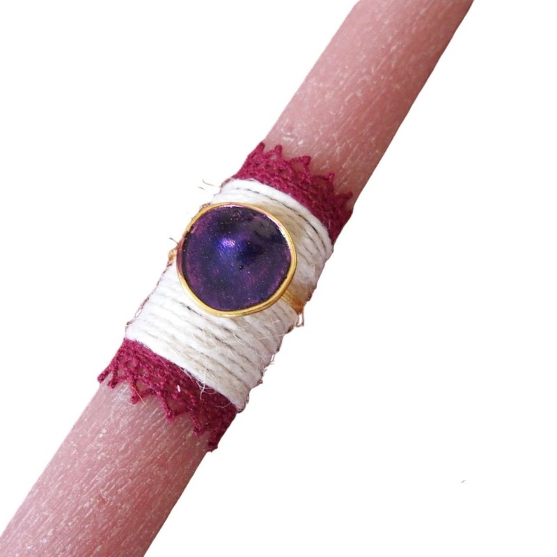 Λαμπάδα με δαχτυλίδι