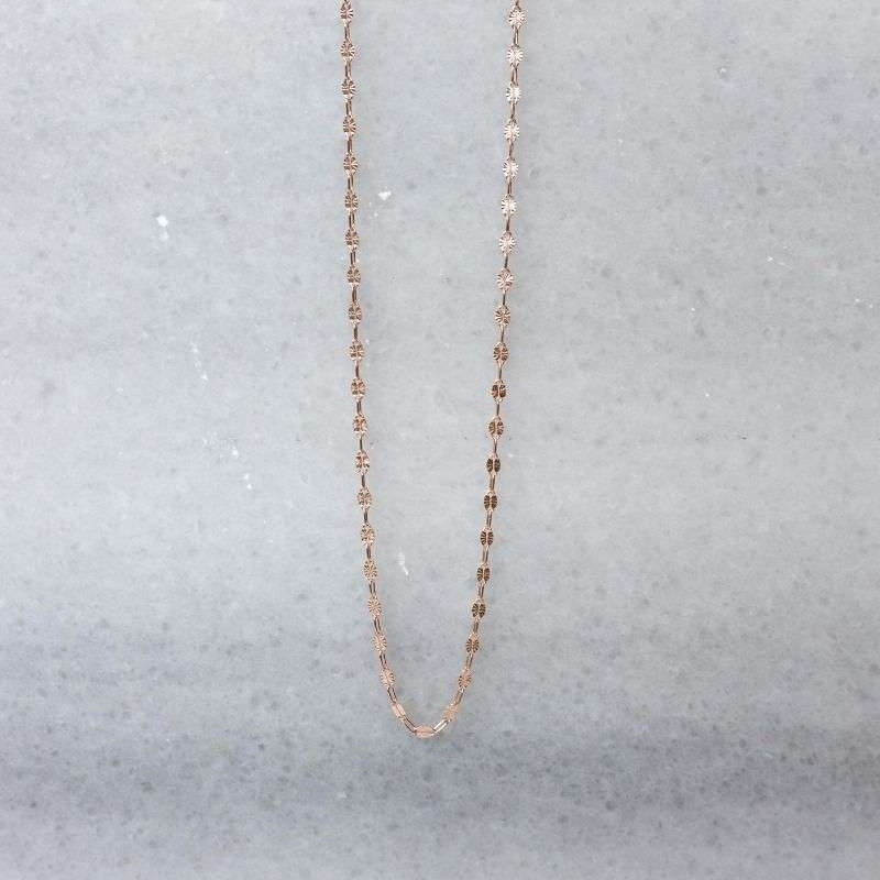 Αλυσίδα Like a flower ροζ χρυσό