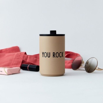 Θερμός ποτήρι από ανοξείδωτο ατσάλι "You Rock" 350ml