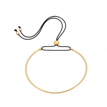 Βραχιόλι Handcuff επίχρυσο