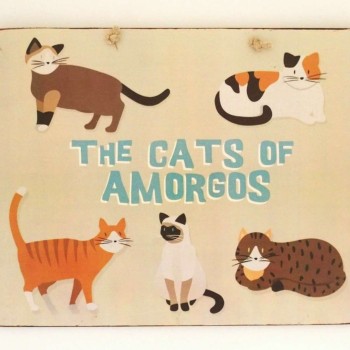 Πινακίδα ""The cats of Amorgos"