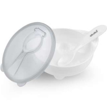 Μπολάκι με Κουτάλι Λευκό