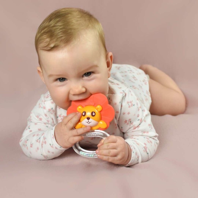 Εκπαιδευτική κουδουνίστρα/μασητικό λιοντάρι