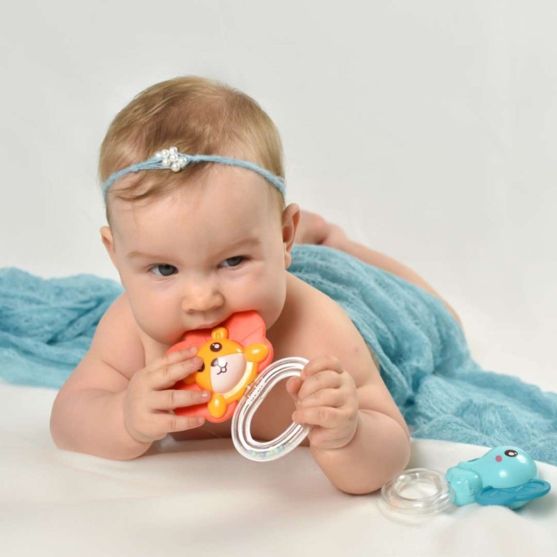 Εκπαιδευτική κουδουνίστρα/μασητικό λιοντάρι