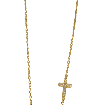 Κολιέ μάτι με σταυρό