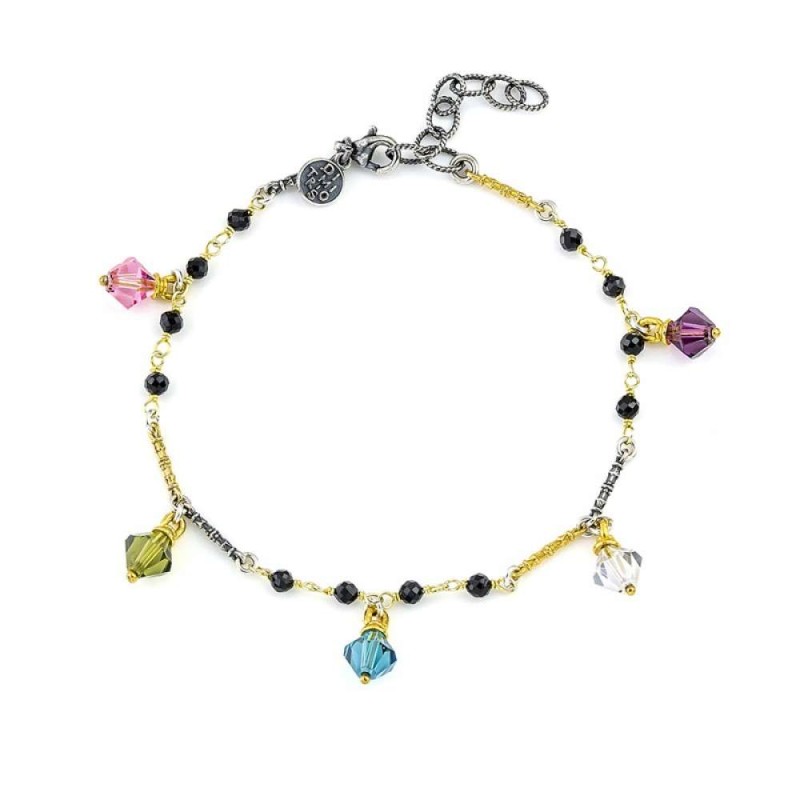 Βραχιόλι με πολύχρωμα Swarovski κρύσταλλα