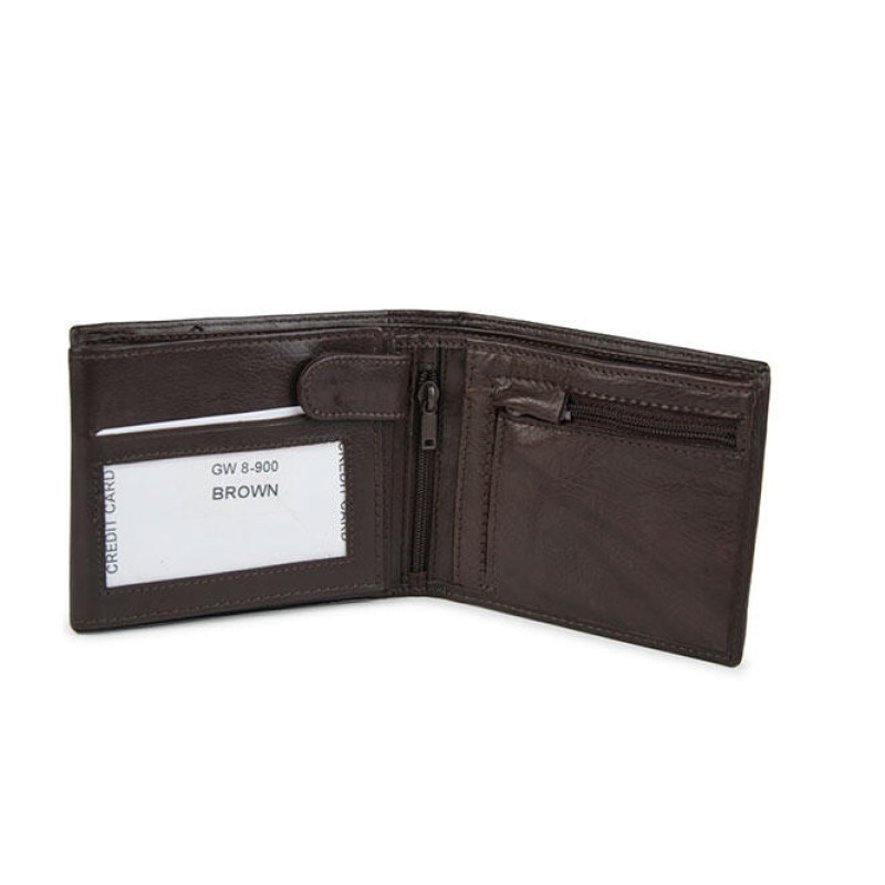 Δερμάτινο πορτοφόλι  Μαύρο CA-8-900