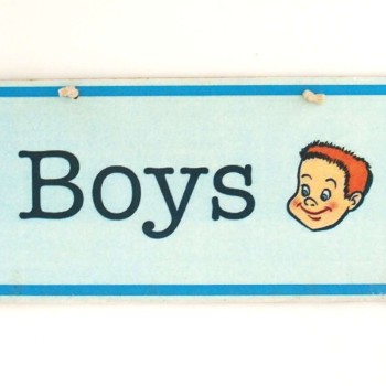 Πινακίδα "Boys"