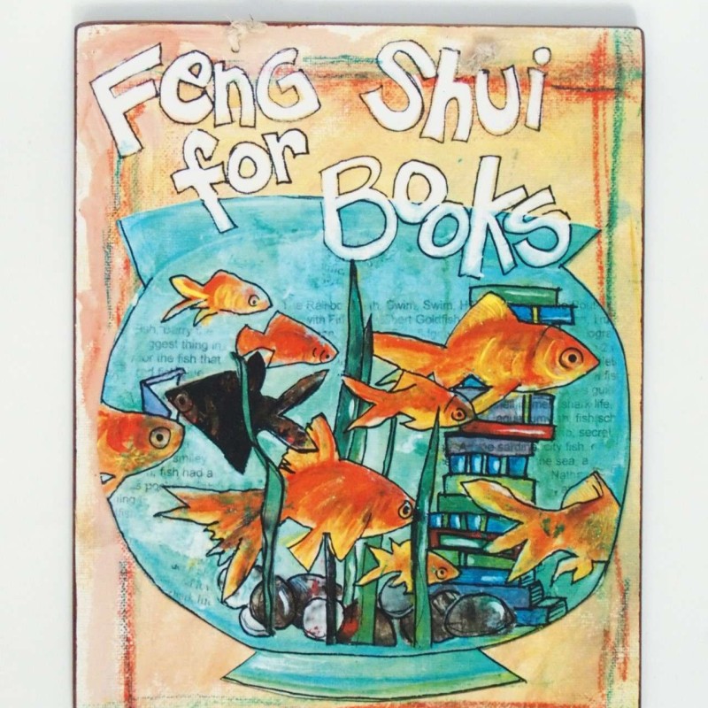Πινακίδα "Feng Shui for books"