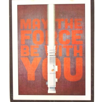 Πινακίδα "May the force be with you"