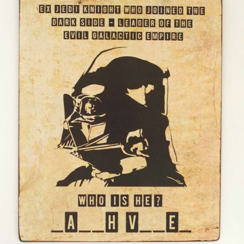 Πινακίδα "Darth Vader - Star Wars"