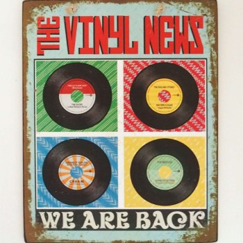 Πινακίδα "The Vinyl News"