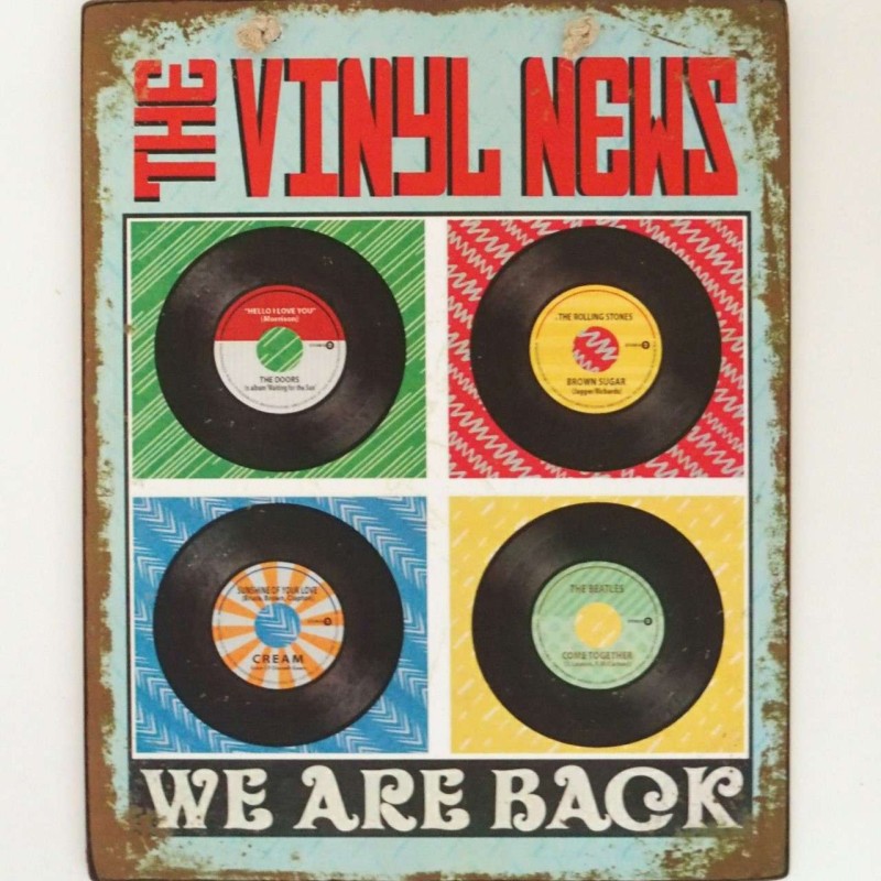 Πινακίδα "The Vinyl News"