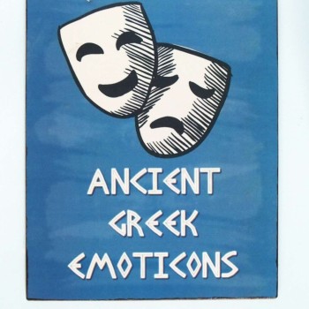 Πινακίδα "Ancient Greek Emoticons"