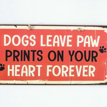 Πινακίδα "Dogs leave paw"