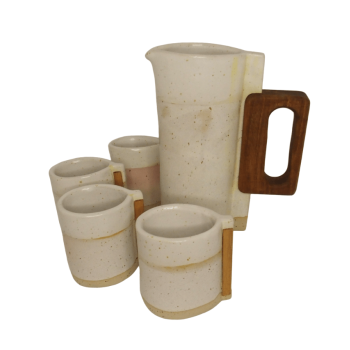 Σετ κεραμική κανάτα με ποτήρια