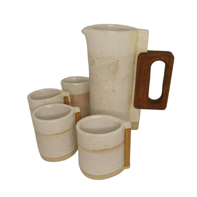 Σετ κεραμική κανάτα με ποτήρια