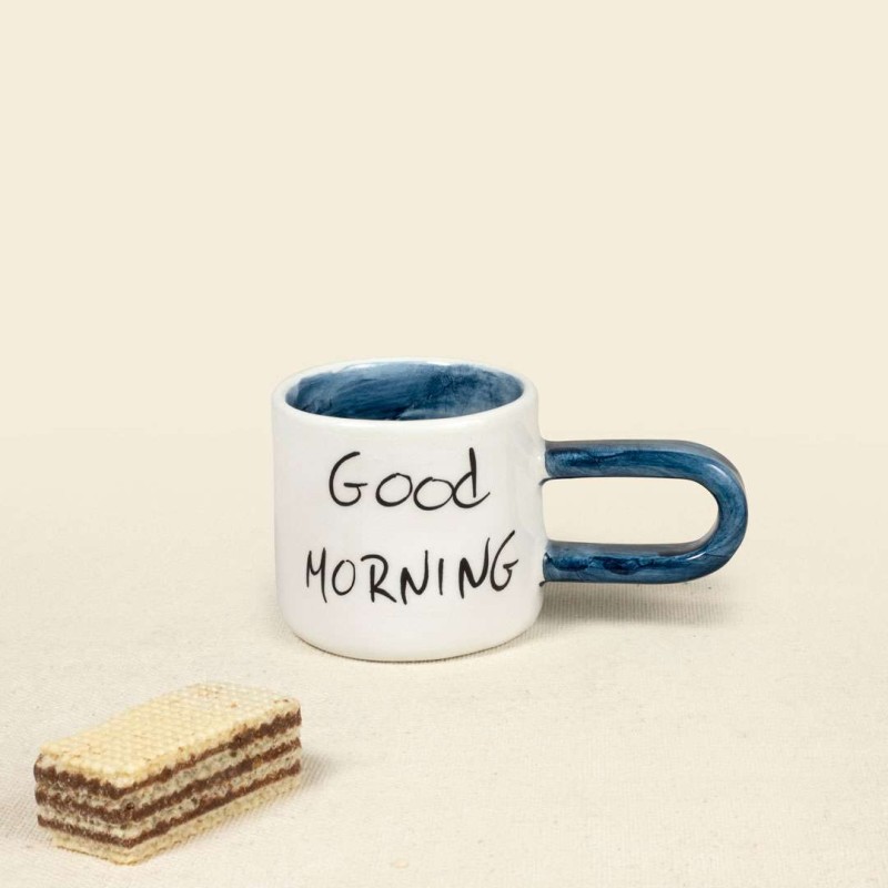 Κούπα εσπρέσσο κεραμική "Good Morning"