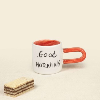 Κούπα εσπρέσσο κεραμική "Good Morning"
