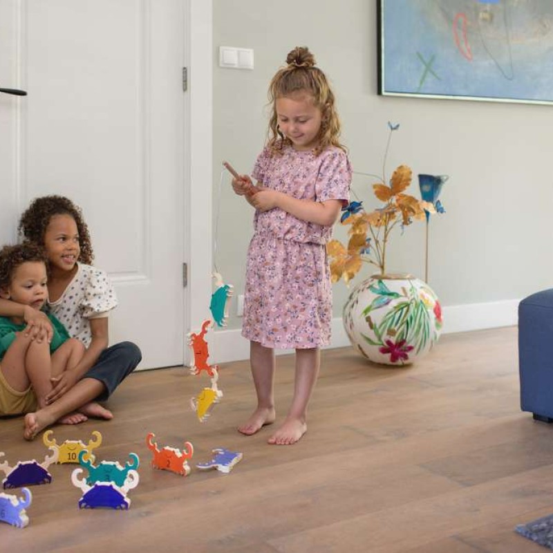 Ξύλινο παιχνίδι: Ψάρεμα Καβουριών