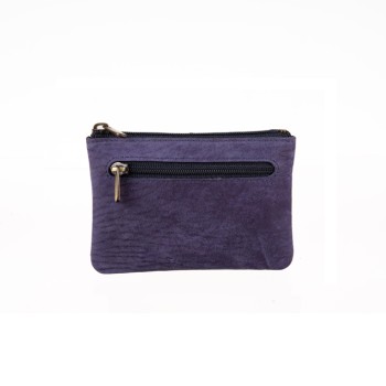 Δερμάτινο πορτοφόλι μπλε HUR-10-844