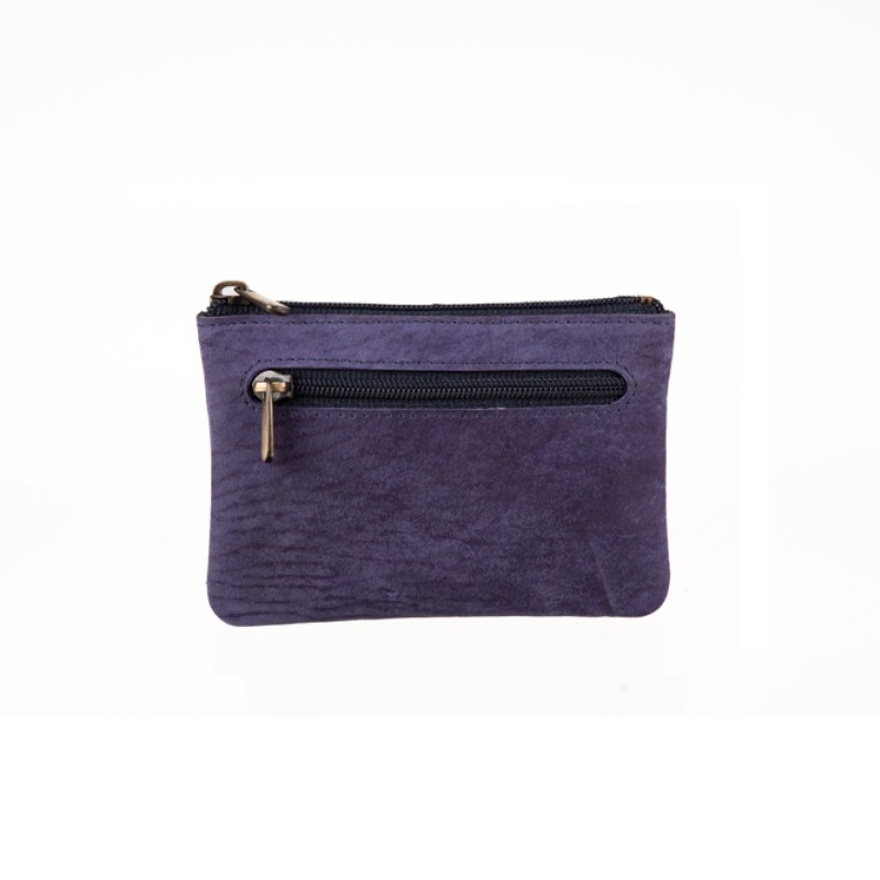 Δερμάτινο πορτοφόλι μπλε HUR-10-844