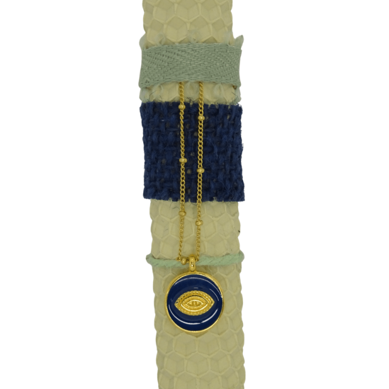 Λαμπάδα με κολιέ μάτι