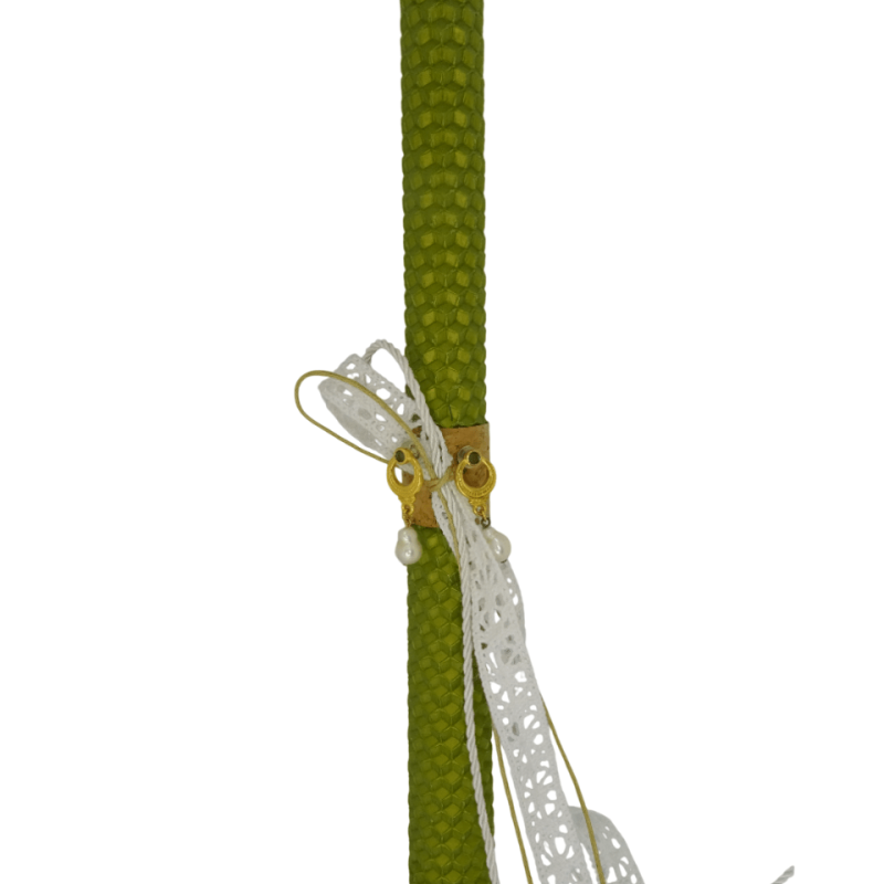 Λαμπάδα με σκουλαρίκια με πέρλα