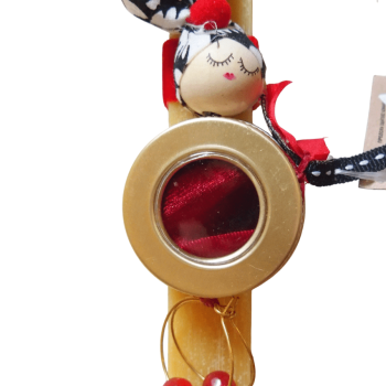 Λαμπάδα με σκουλαρίκια κρίκους