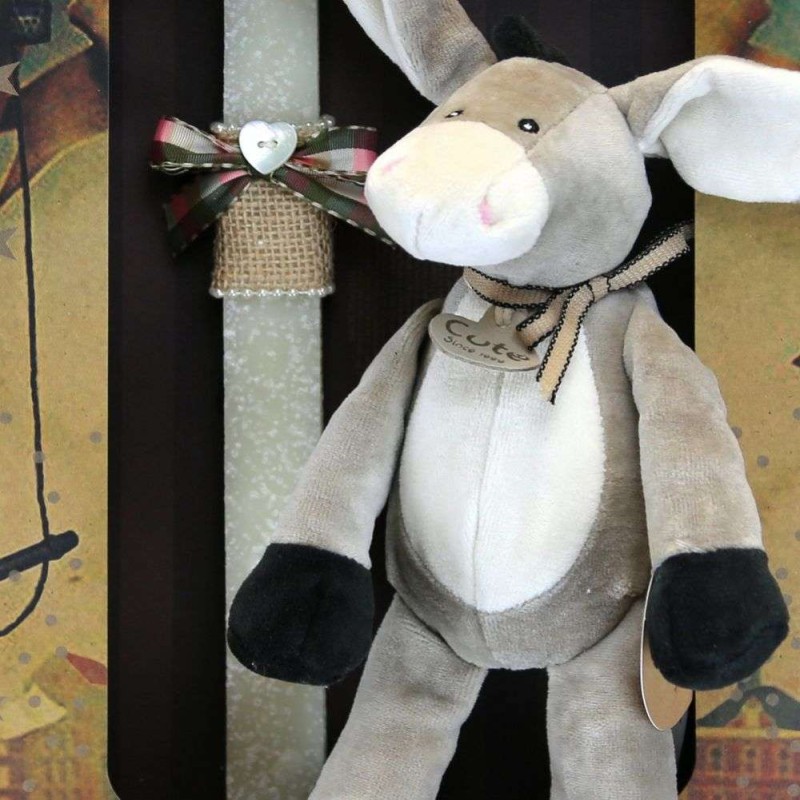 Λαμπάδα Γάιδαρος οργανικό βαμβάκι