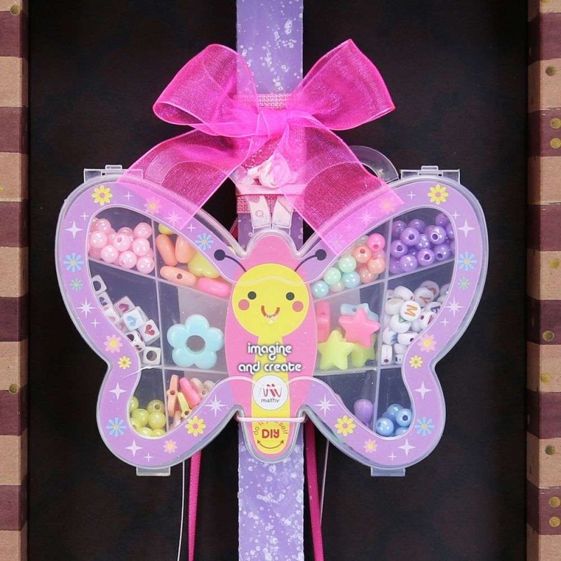 Λαμπάδα Σετ κοσμημάτων DIY - Πεταλούδα