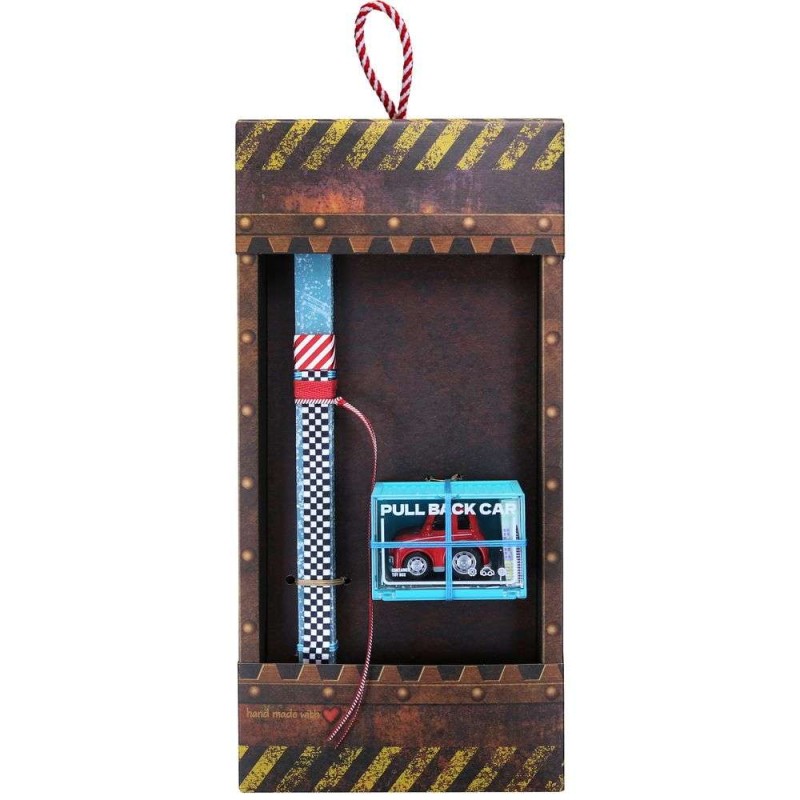 Λαμπάδα Αυτοκινητάκι pull back - Μίνι Κούπερ