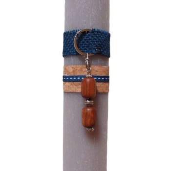 Λαμπάδα μπρελόκ με χάντρες