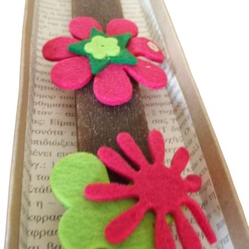 Λαμπάδα με λουλούδια