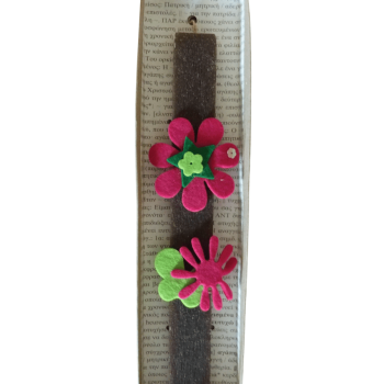 Λαμπάδα με λουλούδια