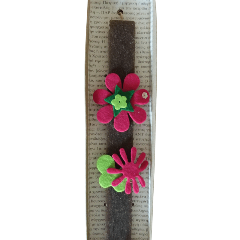 Λαμπάδα με λουλούδια