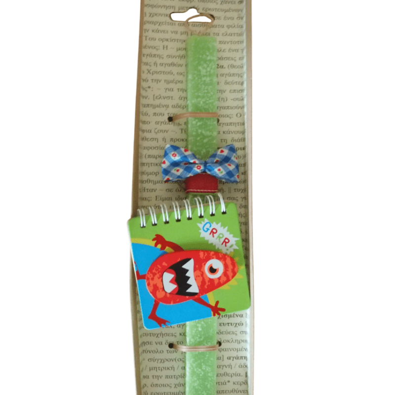 Λαμπάδα με παιδικό σημειωματάριο