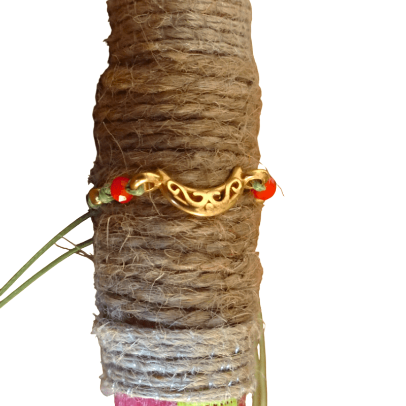 Λαμπάδα με βραχιόλι μισοφέγγαρο