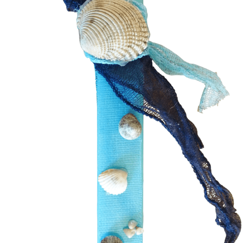 Λαμπάδα με κοχύλια