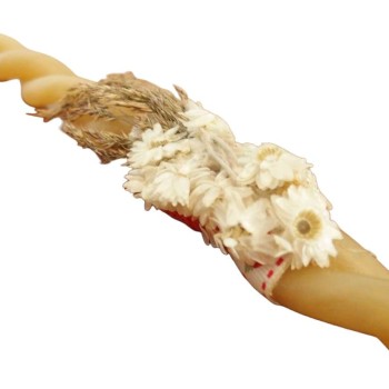 Λαμπάδα από μελισσοκέρι με ελίχρυσον