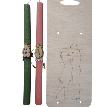 Σετ λαμπάδες  "Τι έχεις; Τίποτα!"