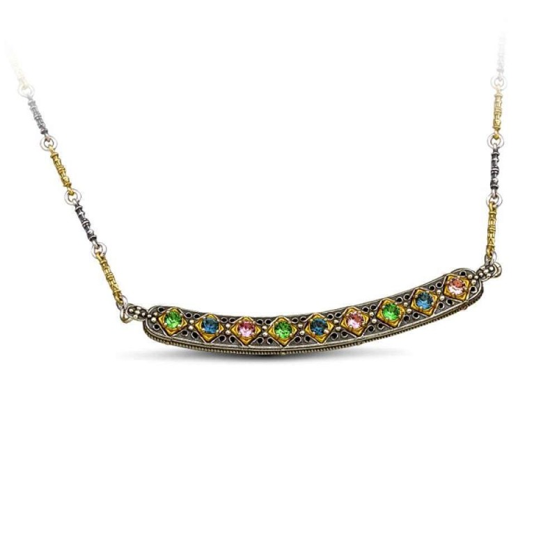 Μενταγιόν Ασημένιο με Swarovski Κρύσταλλα