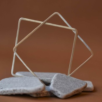 Τετράγωνο βραχιόλι ασημένιο