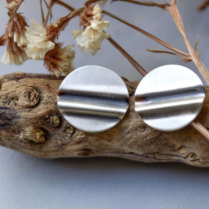 Σκουλαρίκια κυματιστοί δίσκοι