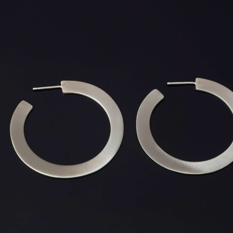 Σκουλαρίκια κρίκοι flat