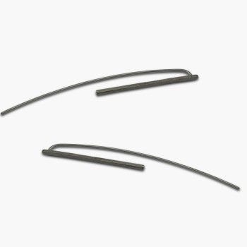 Σκουλαρίκια γραμμικά threaders επιπλατινωμένα