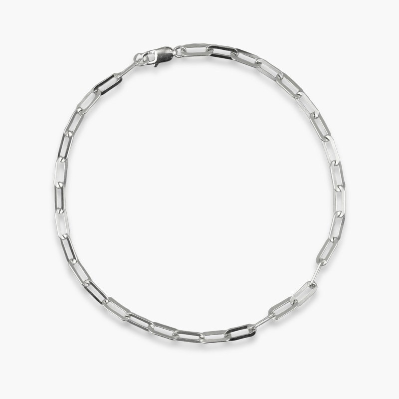 Βραχιόλι ποδιού ασημένιο